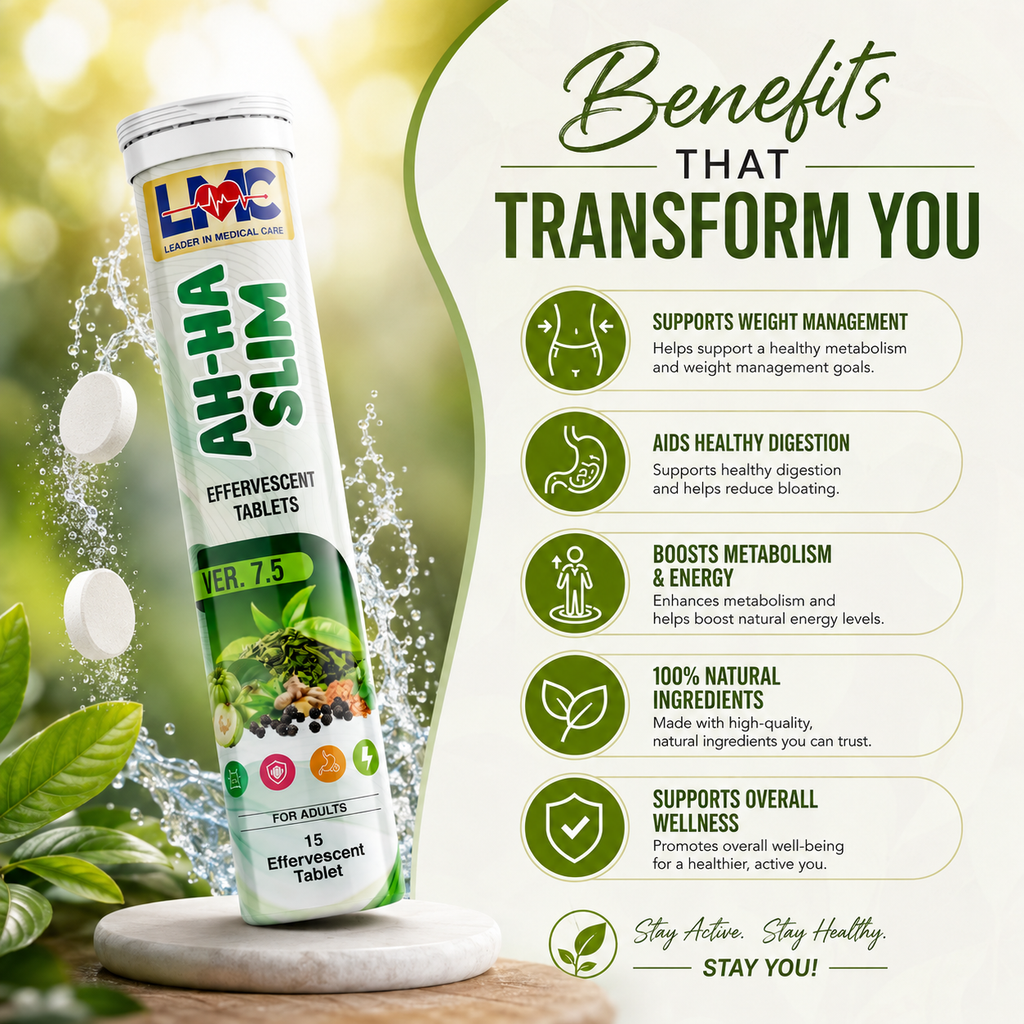 AH-HA Slim Effervescent Tablets – Daily Wellness & Healthy Weight Management Support