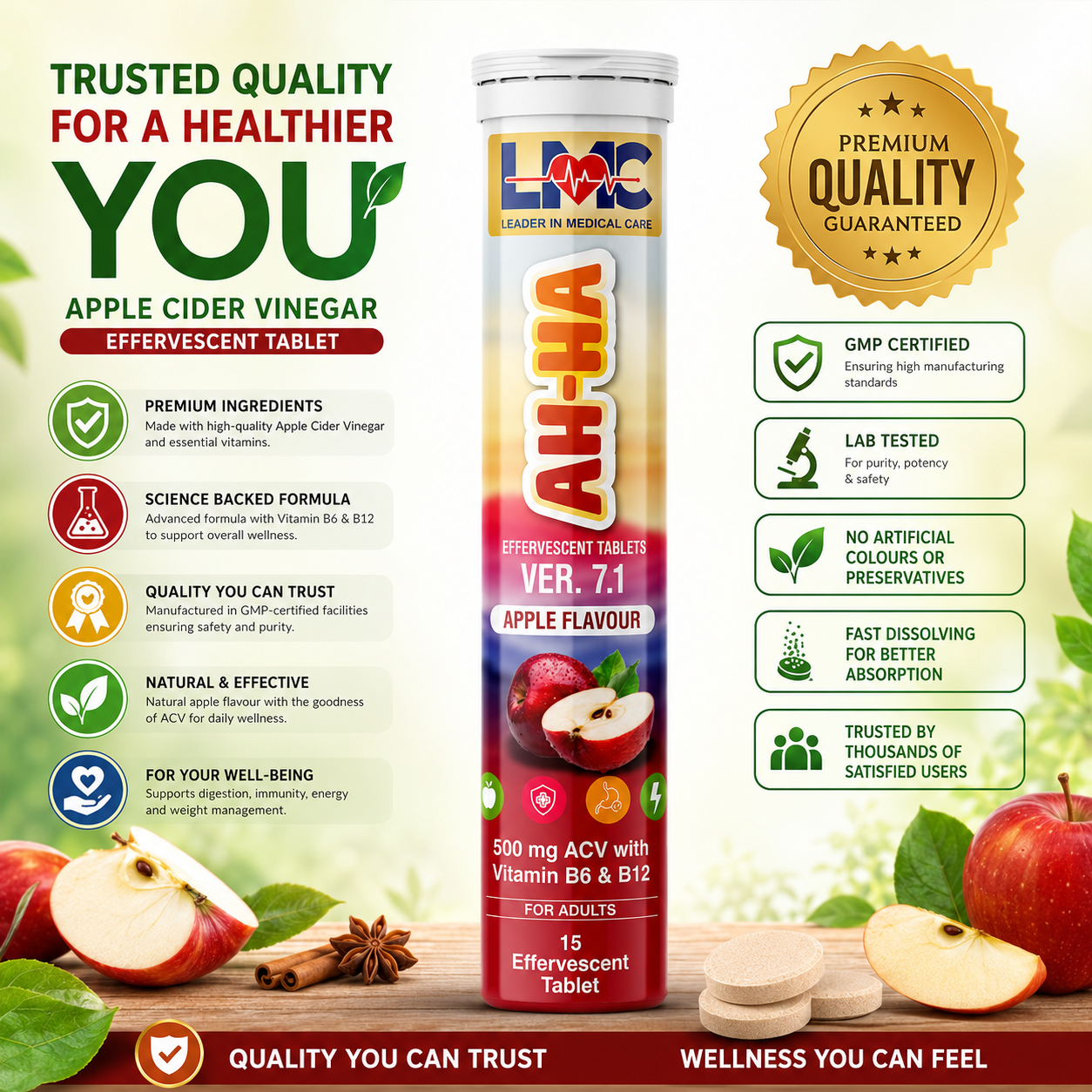 AH-HA ACV TABLET APPLE FLAVOUR VER.7.1