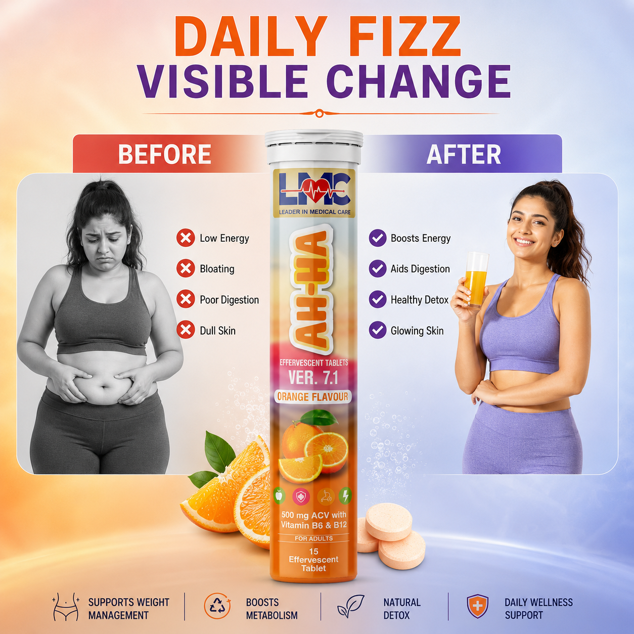 AH-HA ACV TABLET ORANGE FLAVOUR VER.7.2