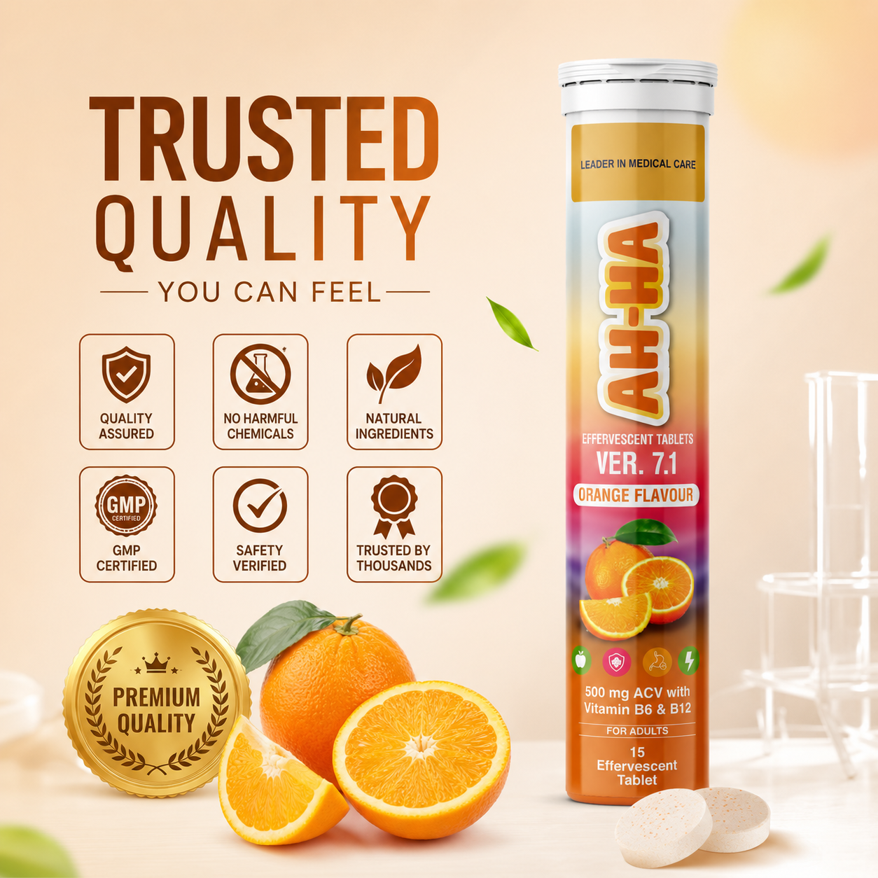 AH-HA ACV TABLET ORANGE FLAVOUR VER.7.2